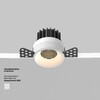 Миниатюра фото встраиваемый светодиодный светильник maytoni round dl058-7w3k-trs-w | 220svet.ru